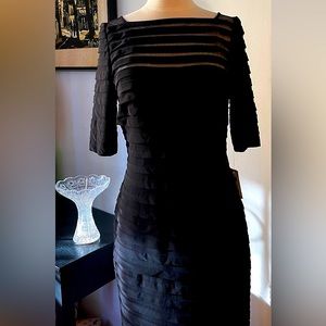 Adrianna Papell black dress NWT size 8